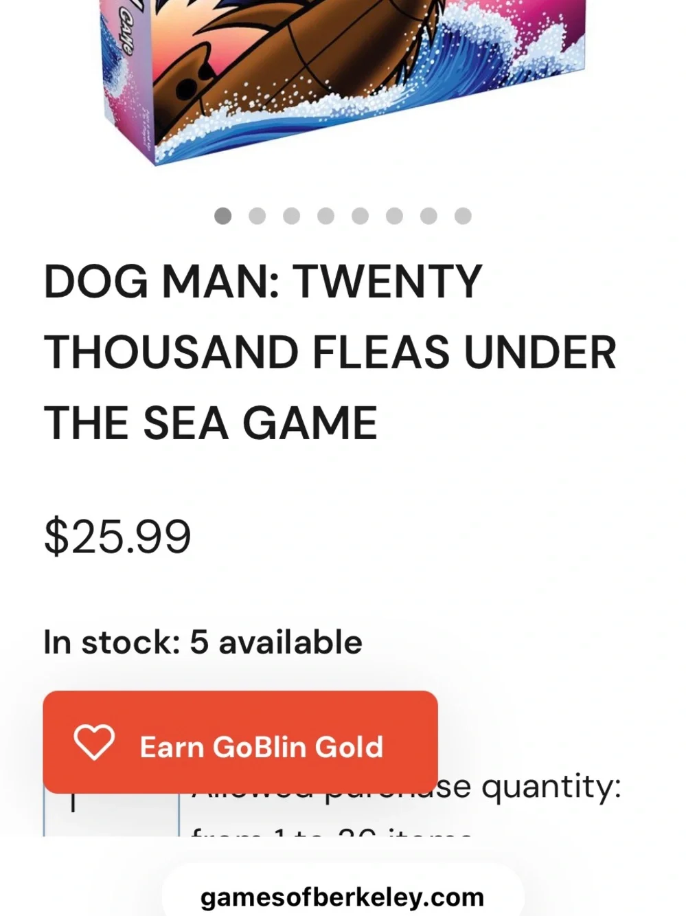 Dog Man: Twenty Thousand Fleas Under The Sea Game
